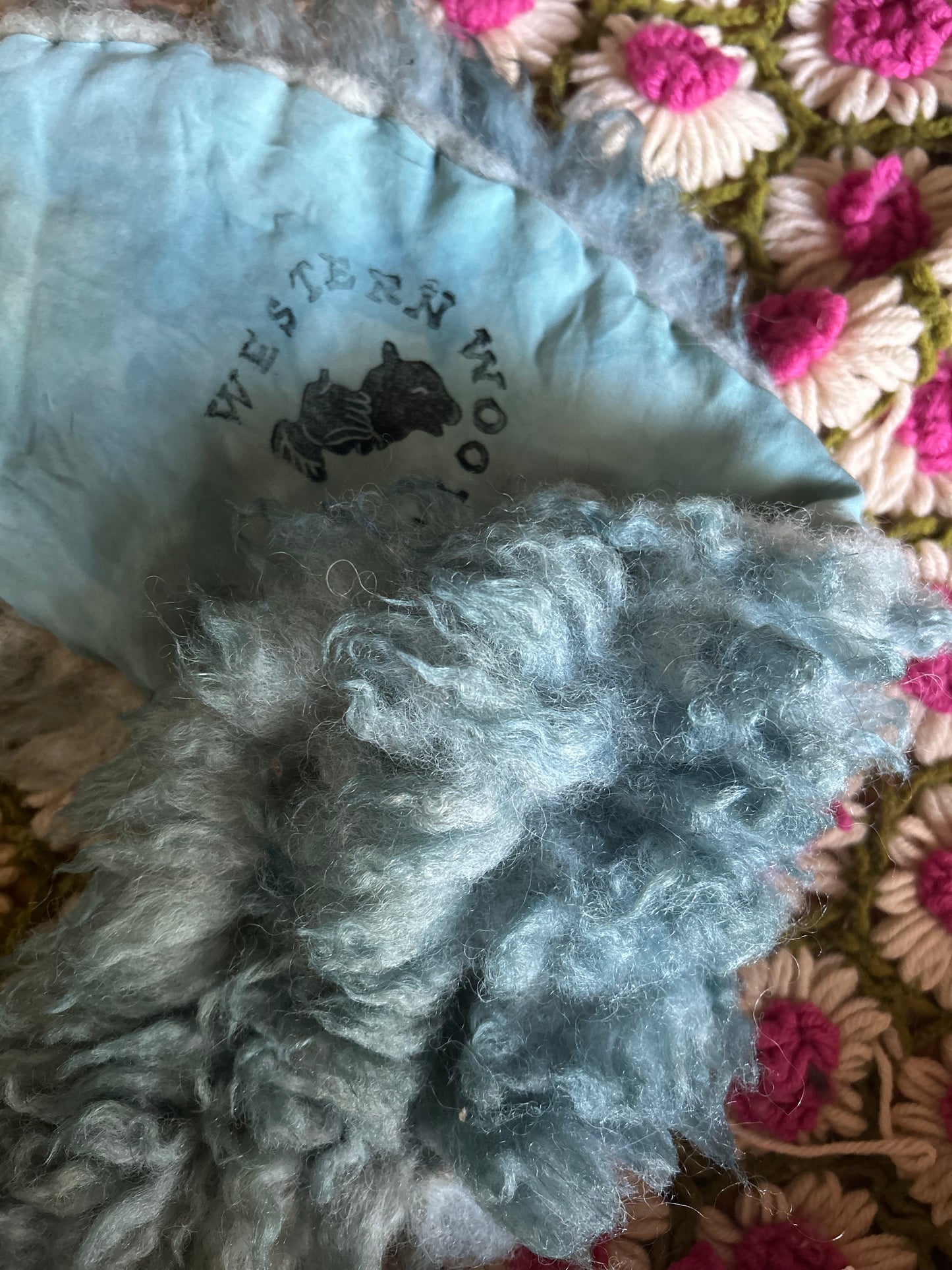 indigo snood scarf