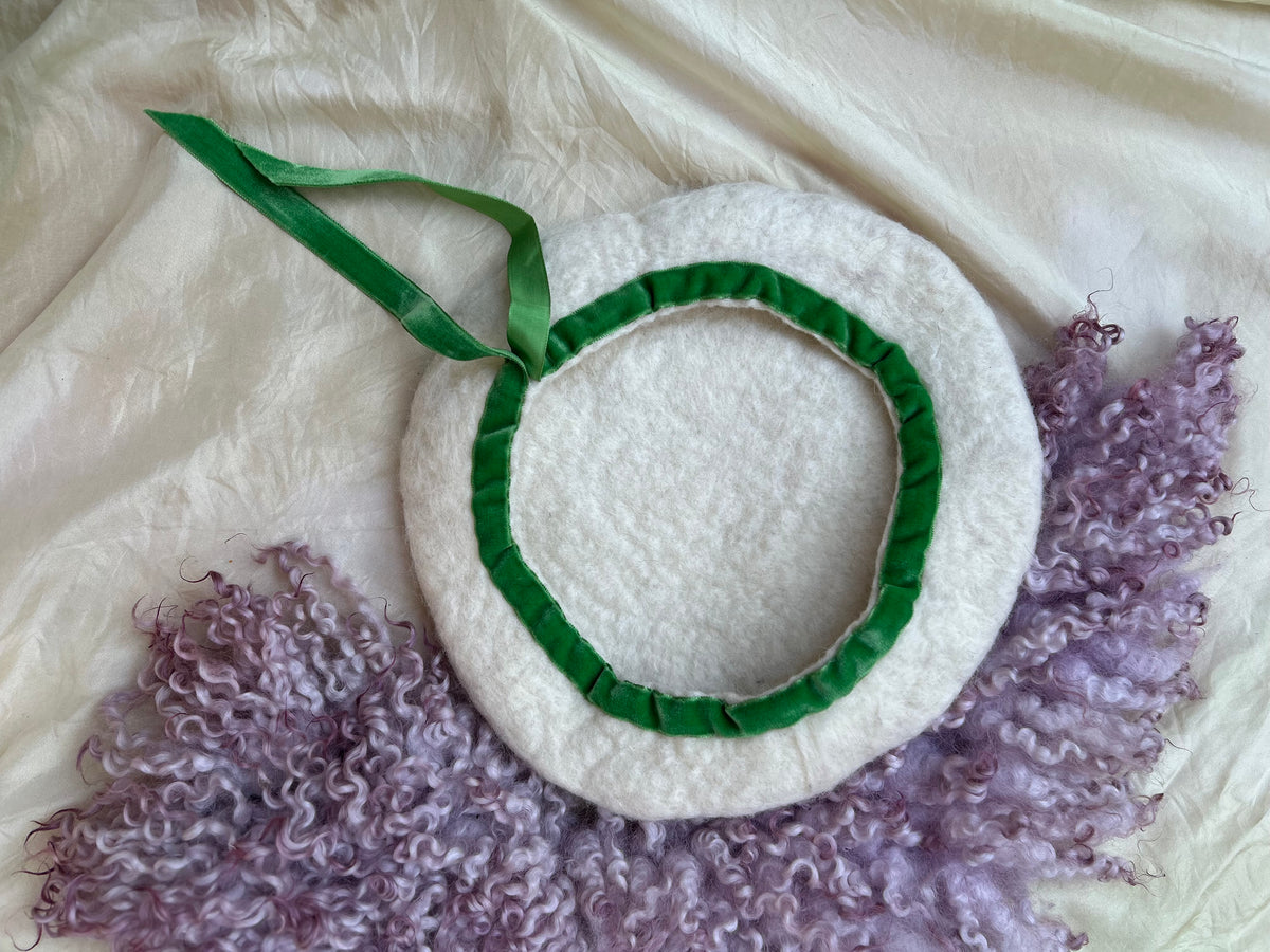 ivory beret